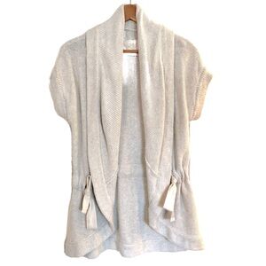 LOFT Lounge Oatmeal Kimono Wrap Sweater